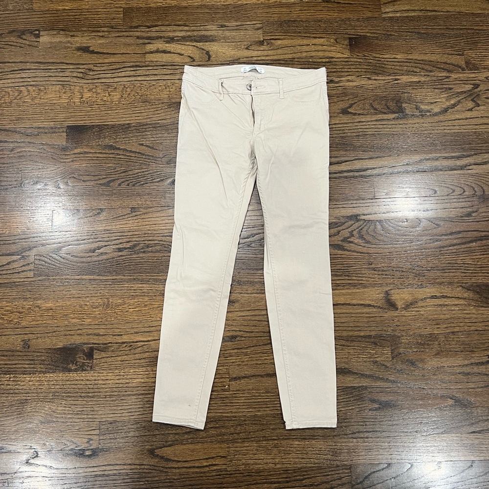 Like New Abercrombie and Fitch Beige Skinny Pants Size 4R Women’s